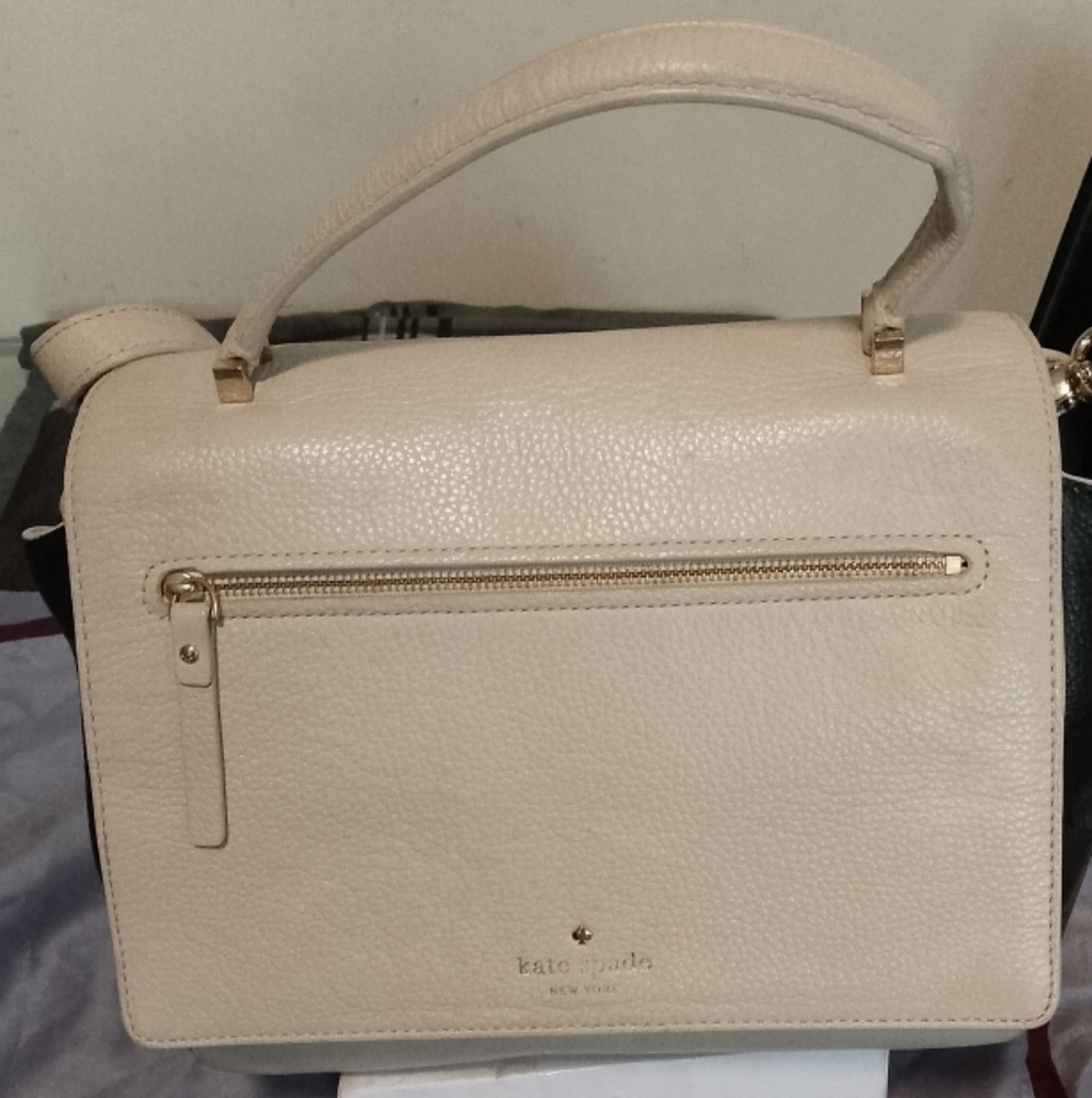 Kate Spade Cream and Black Crossbody Bag